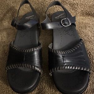 Dansko Women's Dark Leather Sandals